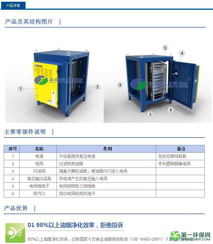 科蓝环保超净油烟净化设备-1