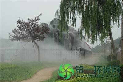 别墅园林花园小区景观人造雾设备2011